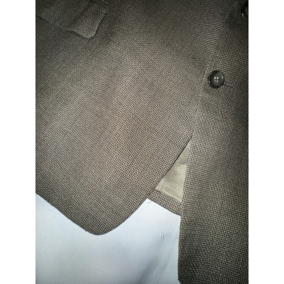 Gianni Valente Jacket Mens 50 Tan Herringbone Blazer Wool Sport Coat Preppy - Picture 7 of 9